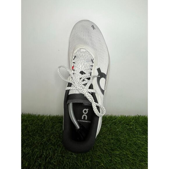 On Running Cloudmonster Men’s Size 12 White Black Running Shoes CloudTec Helion main image 8